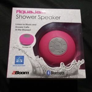 2Boom AquaJam Shower Speaker Bluetooth Water Resistant New In Box Pink